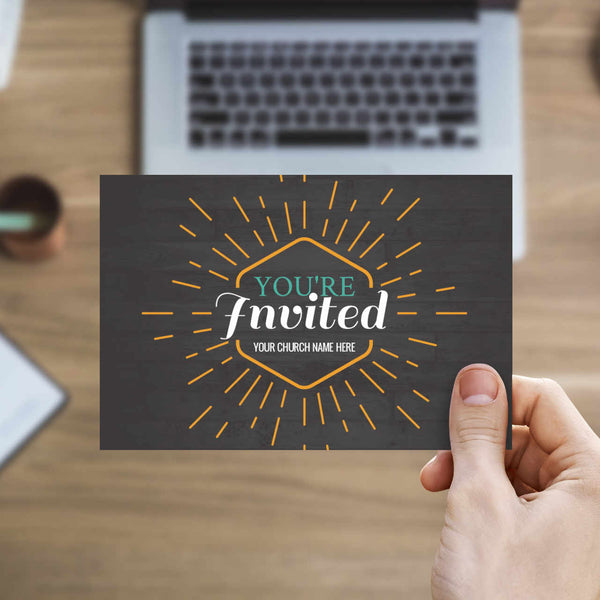 You're Invited Burst - Standard Invitation Card