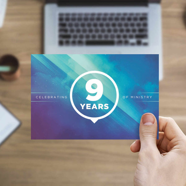 Blue Cloud Anniversary - Standard Invitation Card