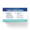 Blue Cloud Anniversary - Mini Invitation Card
