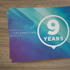 Blue Cloud Anniversary - Mini Invitation Card