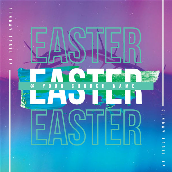 Easter Purple Gradient - Social Media Graphic