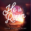 He Is Risen Tomb - Social Media Graphic