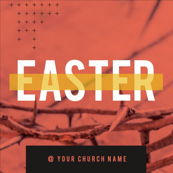 Orange Easter Crown - Social Media Graphic