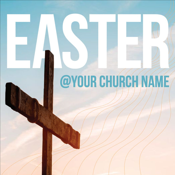 Easter Blue Cross - Social Media Graphic