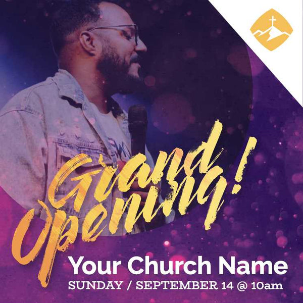 Grand Opening Sparkle - Social Media Graphic