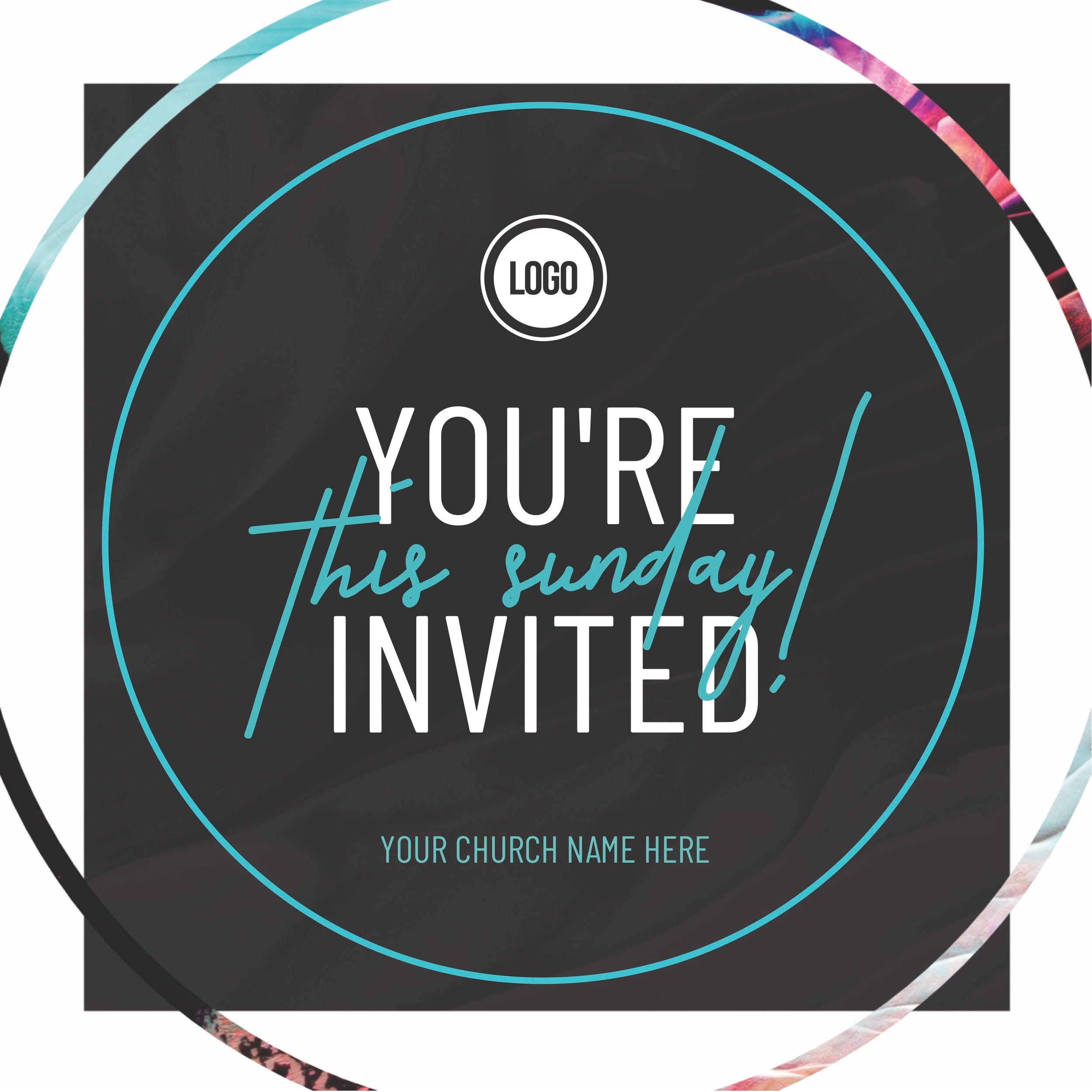 You're Invited This Sunday - Social Media Graphic