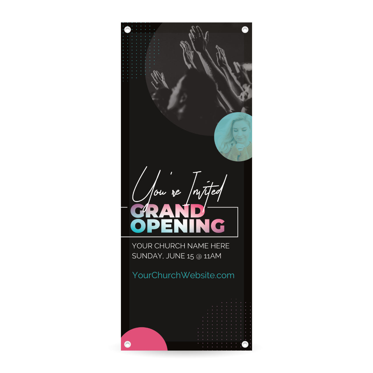 You're Invited Grand Opening - Vertical Banner