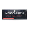 New Church Red Lines - Horizontal Banner