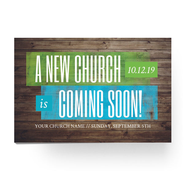 A New Church Coming Soon - Standard Invitation Card