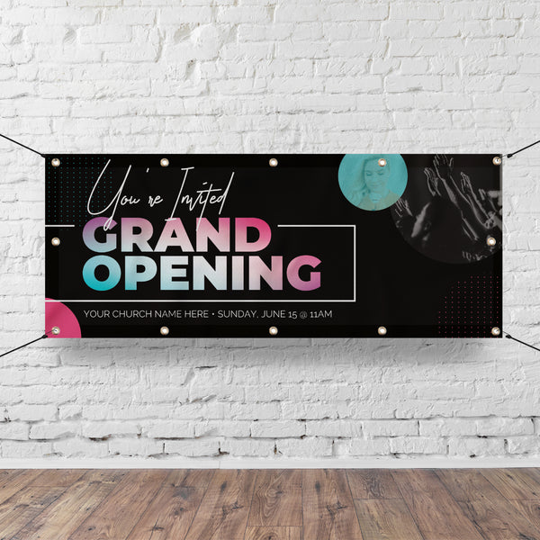 You're Invited Grand Opening - Horizontal Banner