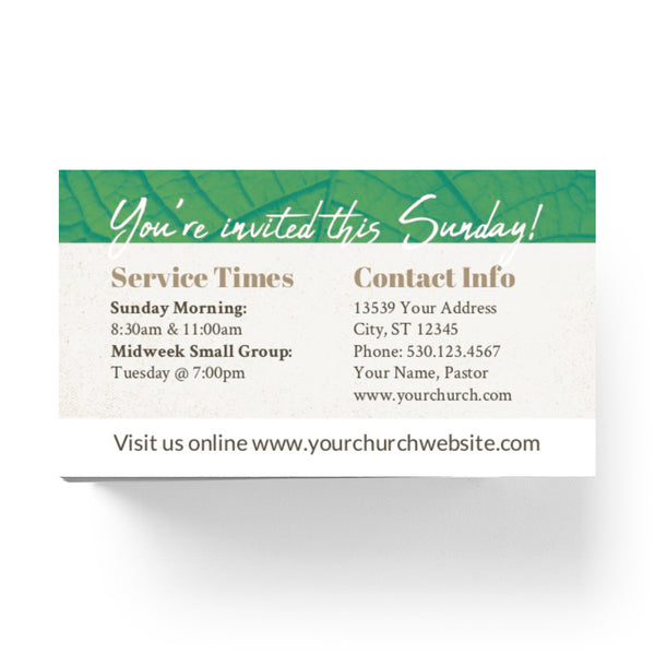 Grow With Us - Mini Invitation Card