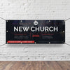 New Church Red Lines - Horizontal Banner
