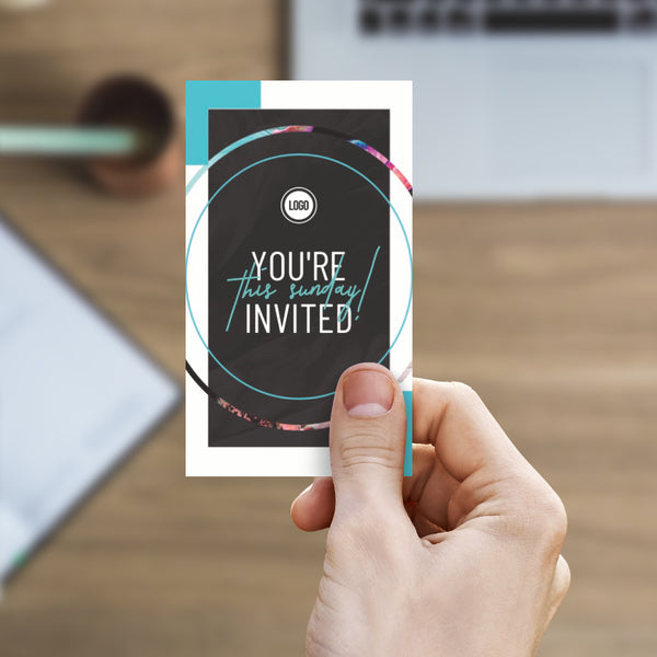 You're Invited This Sunday - Mini Invitation Card