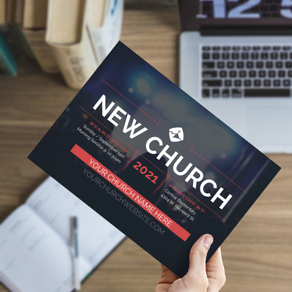 New Church Red Lines - Small EDDM Mailer