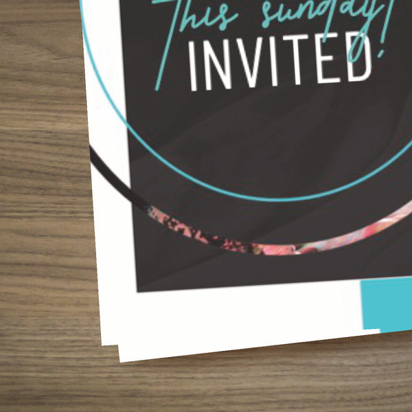 You're Invited This Sunday - Mini Invitation Card