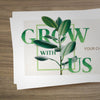 Grow With Us - Mini Invitation Card