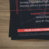 New Church Red Lines - Standard Invitation Card