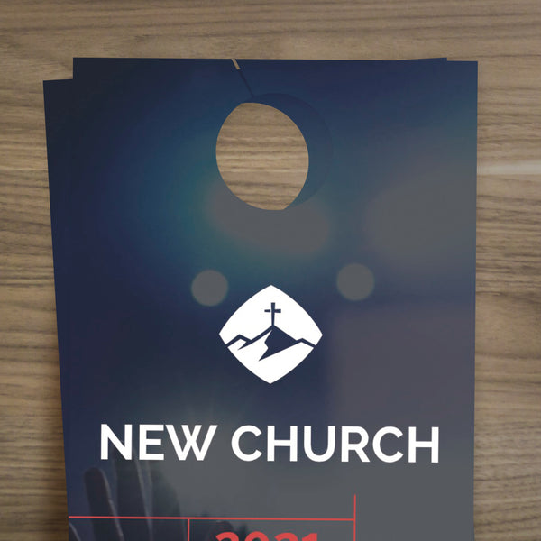 New Church Red Lines - Door Hanger