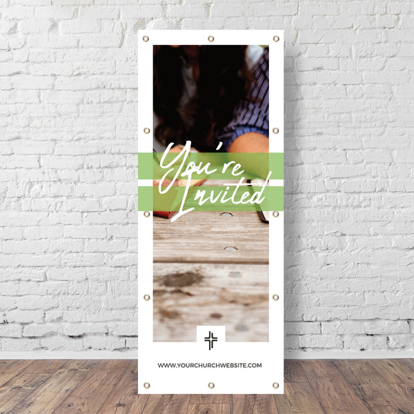 You're Invited Bible - Vertical Banner